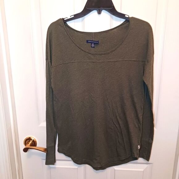 American Eagle Outfitters Women's Top  Blouse Size SP Olive Green - Picture 1 of 5